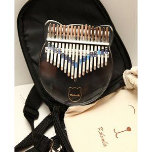 Kalimba 17 Key Thumb Piano Acrylic Clear for Beginner w/ Case Instrument